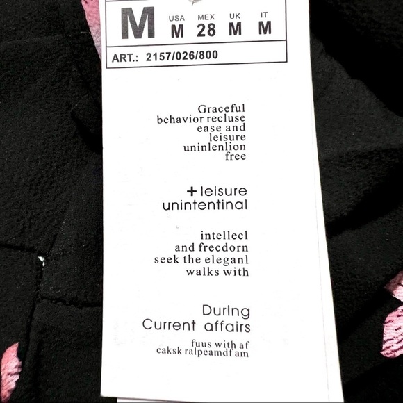 NWT FFLMYUHULIU MADDIE GIRL MIDNIGHT FLORAL MINI DRESS ruffle hem womens M - Picture 11 of 11